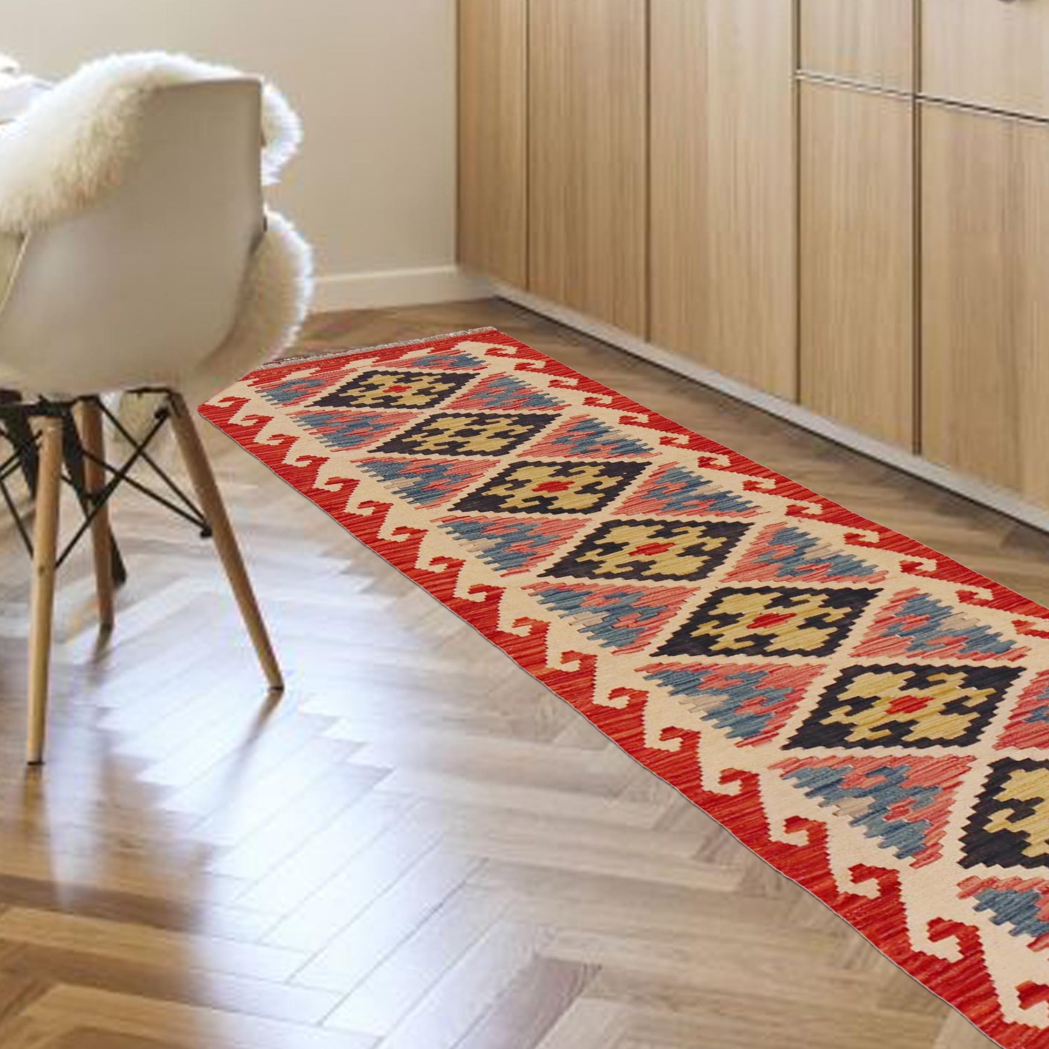 Vegetable Kilim Runner 2' 0" x 6' 5" (ft)- No. P36319