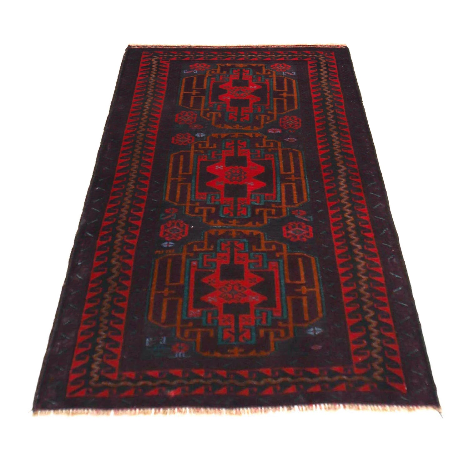 Multi Color Baluchi Rug 2' 9" x 4' 6" (ft) -No P36323