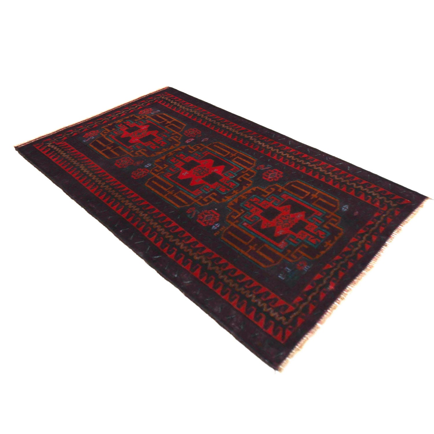 Multi Color Baluchi Rug 2' 9" x 4' 6" (ft) -No P36323