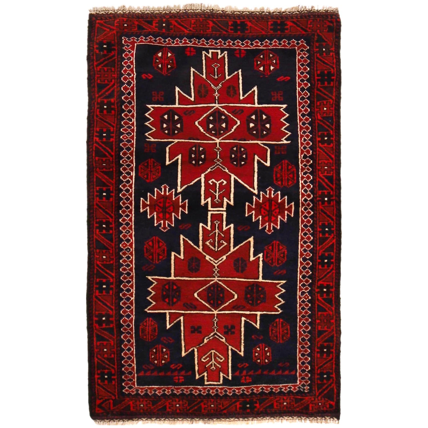 Multi Color Baluchi Rug 2' 11" x 4' 10" (ft) - No. P36324