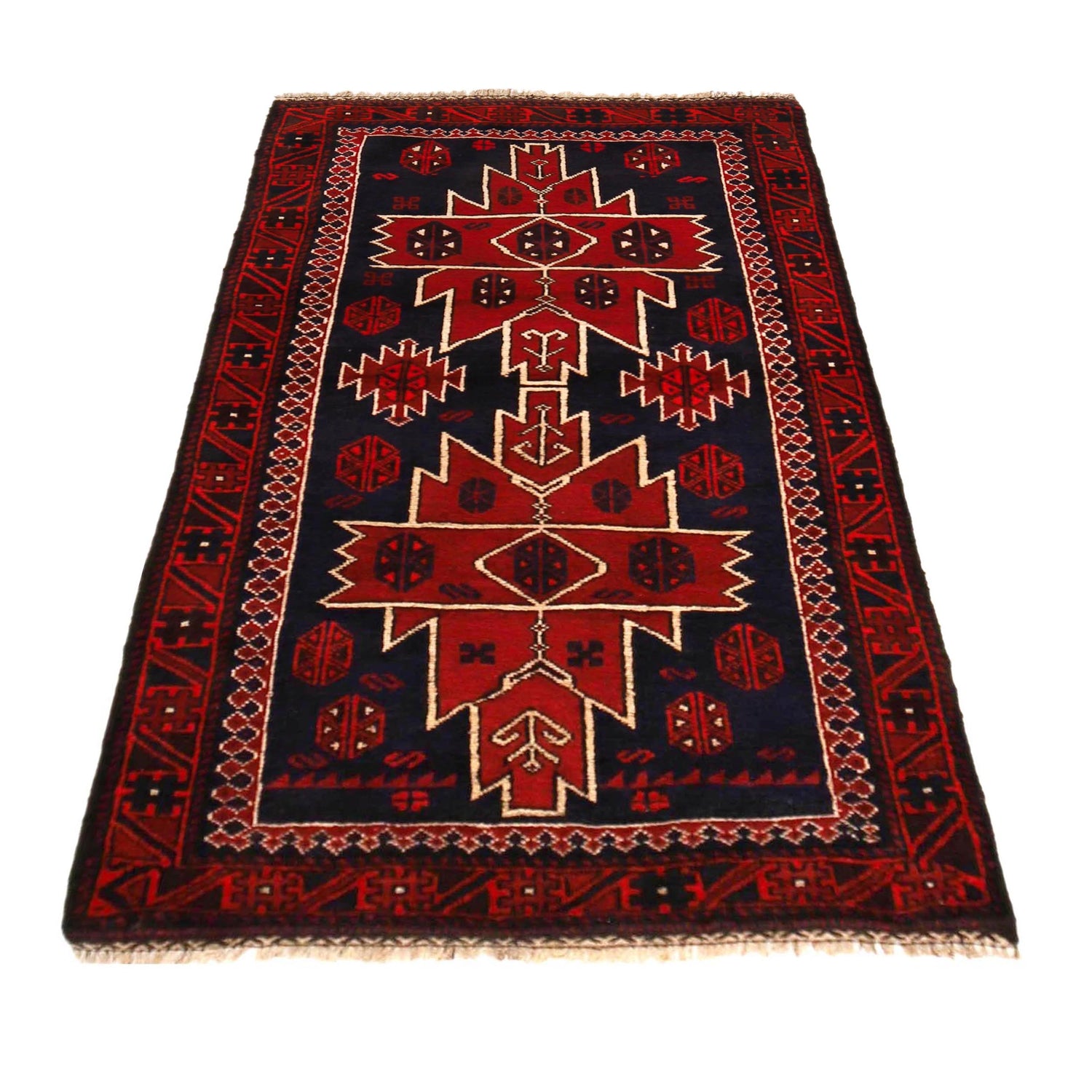 Multi Color Baluchi Rug 2' 11" x 4' 10" (ft) - No. P36324
