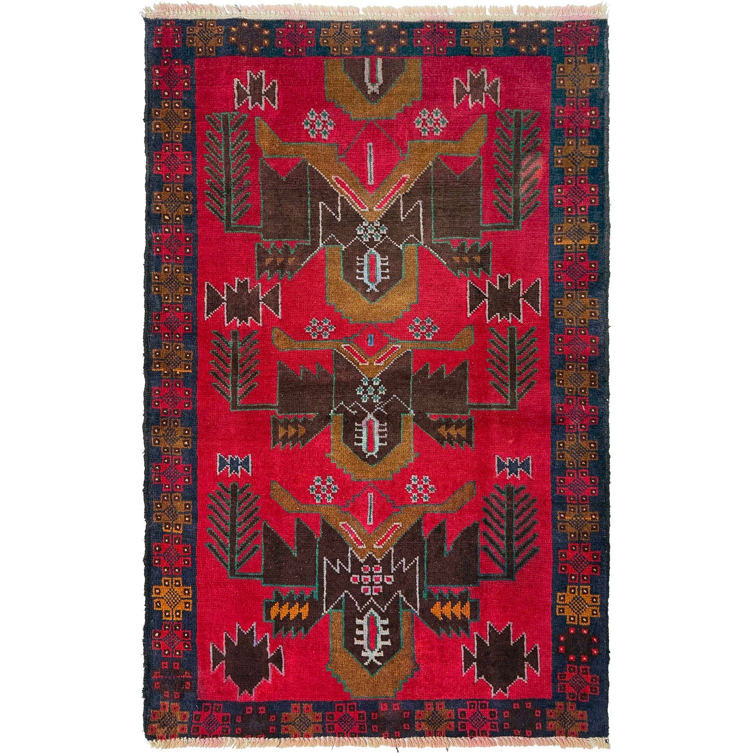 Traditional Baloch Rug 2' 11" x 4' 9" (ft) - No. P36328