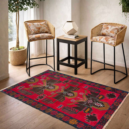 Traditional Baloch Rug 2' 11" x 4' 9" (ft) - No. P36328