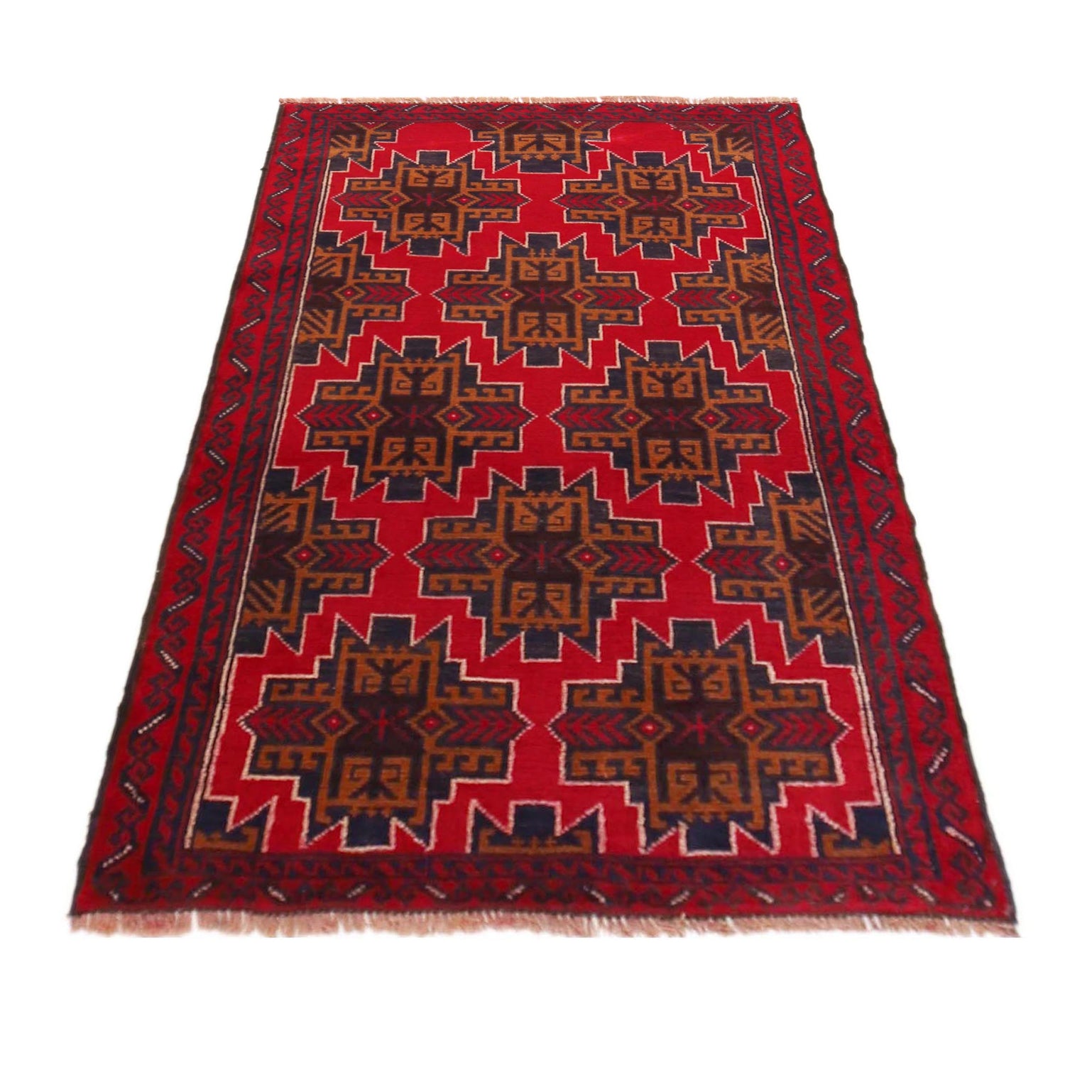 Tribal Baloch Rug 2' 7" x 4' 4" (ft) - No. P36330
