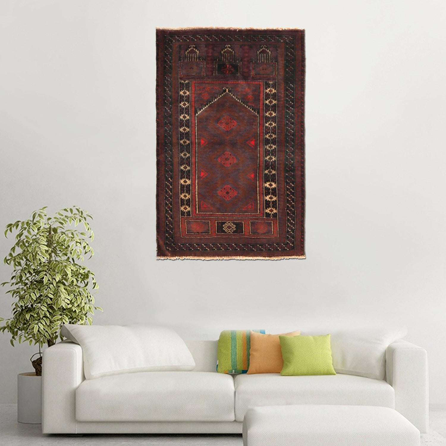 Prayer Mat 2' 10" x 4' 4" (ft) - No. P36331