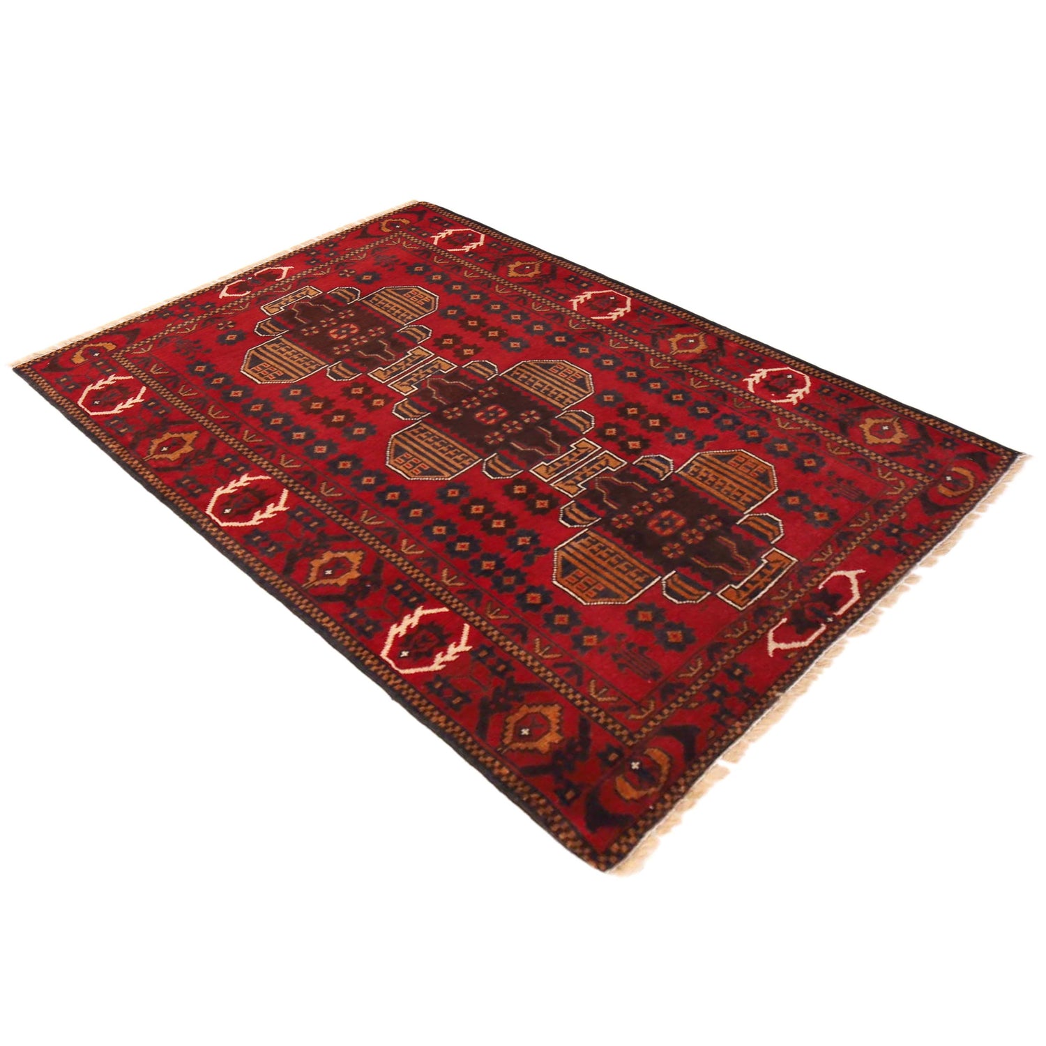 Baluch Small Size Rug 3' 1" x 4' 6" (ft) -No P36332