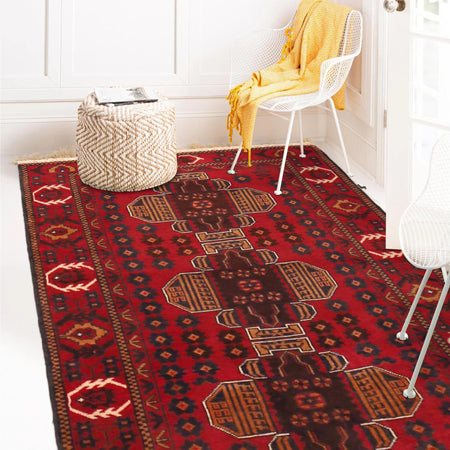 Baluch Small Size Rug 3' 1" x 4' 6" (ft) -No P36332