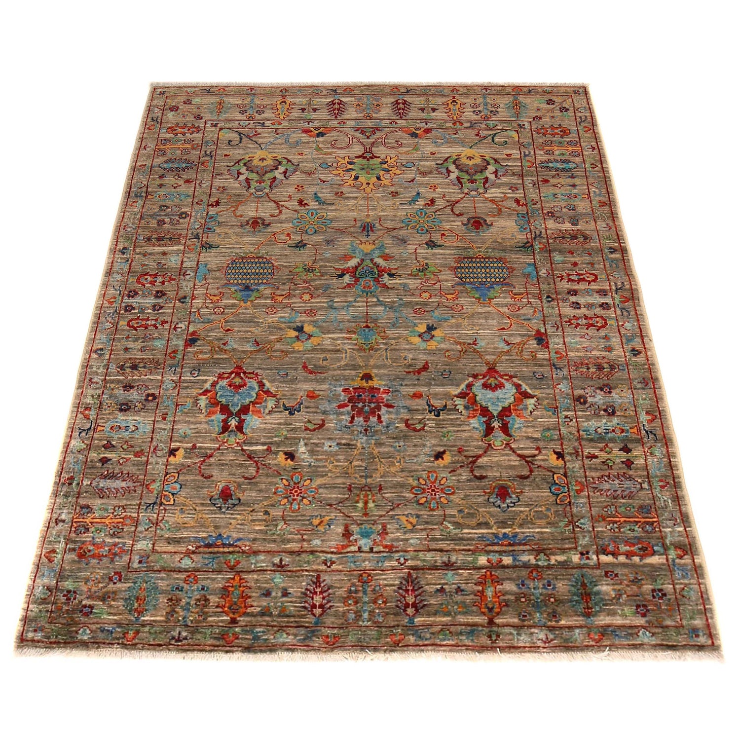 Hand-Knotted Sultani Rug 5' 0" x 6' 8" (ft) - No. P36345