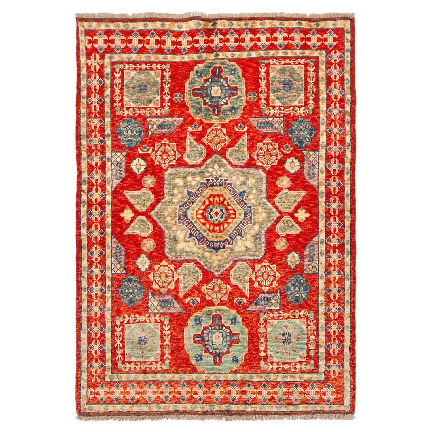 Persian Shirazi Design Rug 4' 2" x 6' 0" (ft) - No. P36346