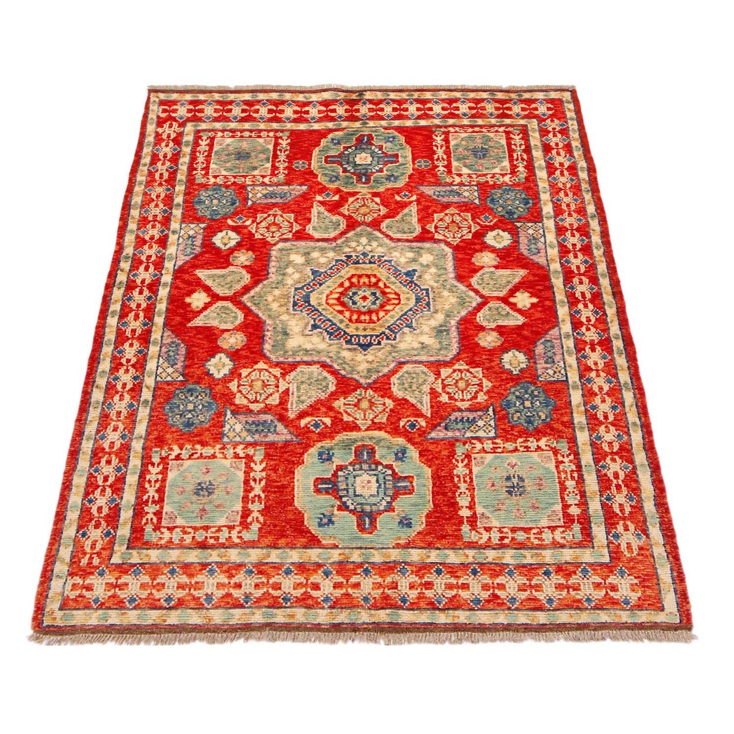 Persian Shirazi Design Rug 4' 2" x 6' 0" (ft) - No. P36346