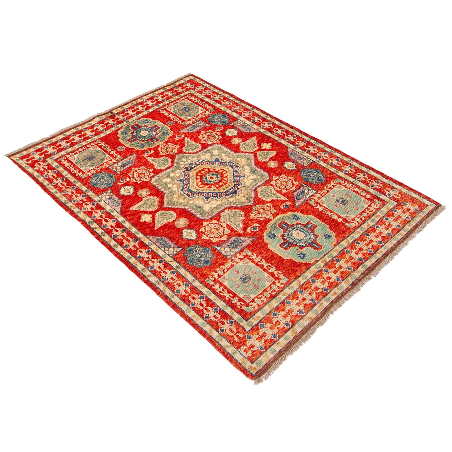 Persian Shirazi Design Rug 4' 2" x 6' 0" (ft) - No. P36346