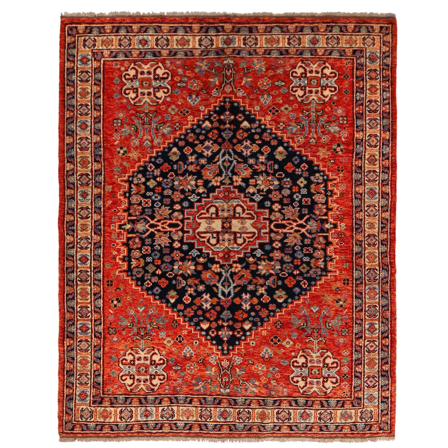 Handmade Sherazi Rug 6' 0" x 7' 7" (ft) - No. P36349