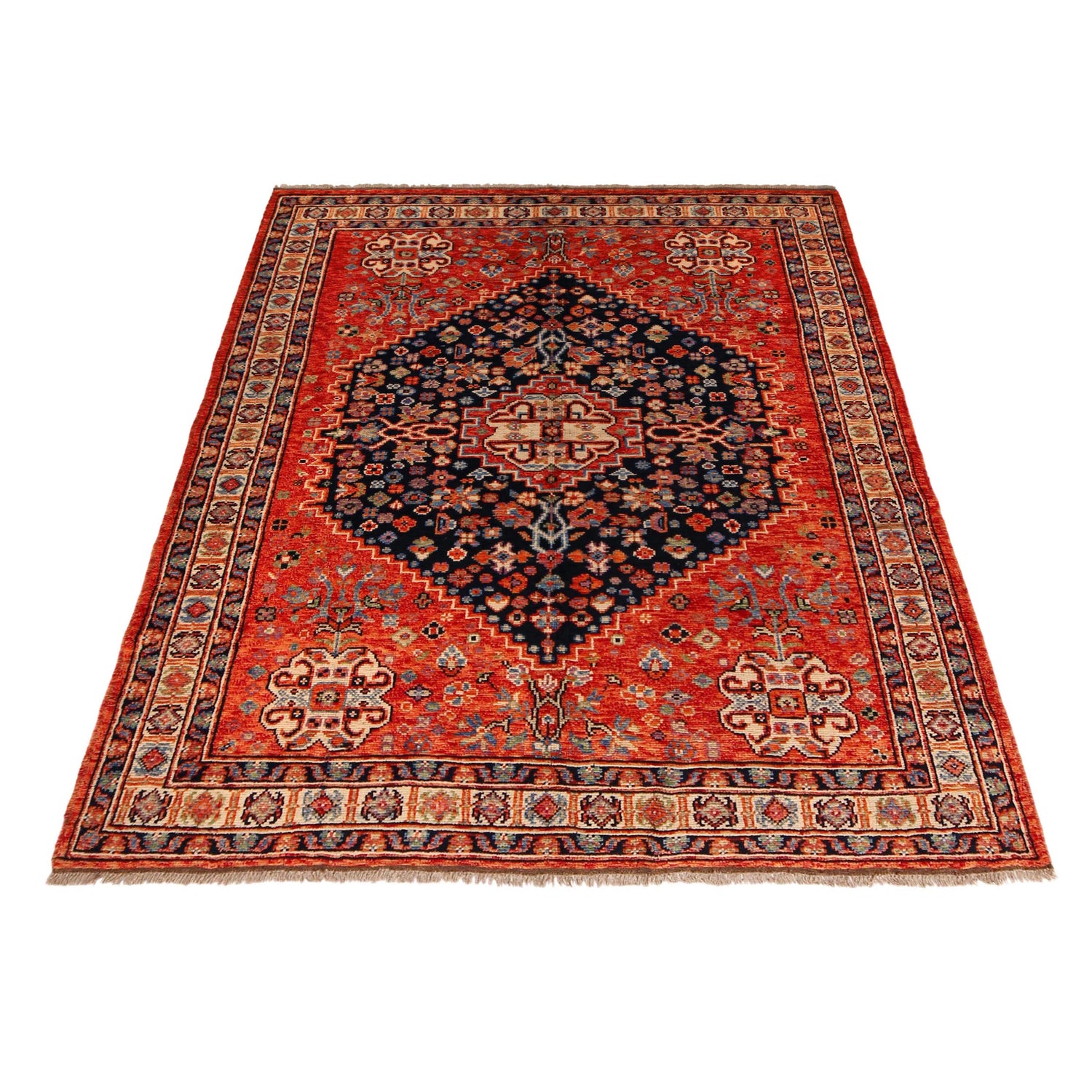 Handmade Sherazi Rug 6' 0" x 7' 7" (ft) - No. P36349