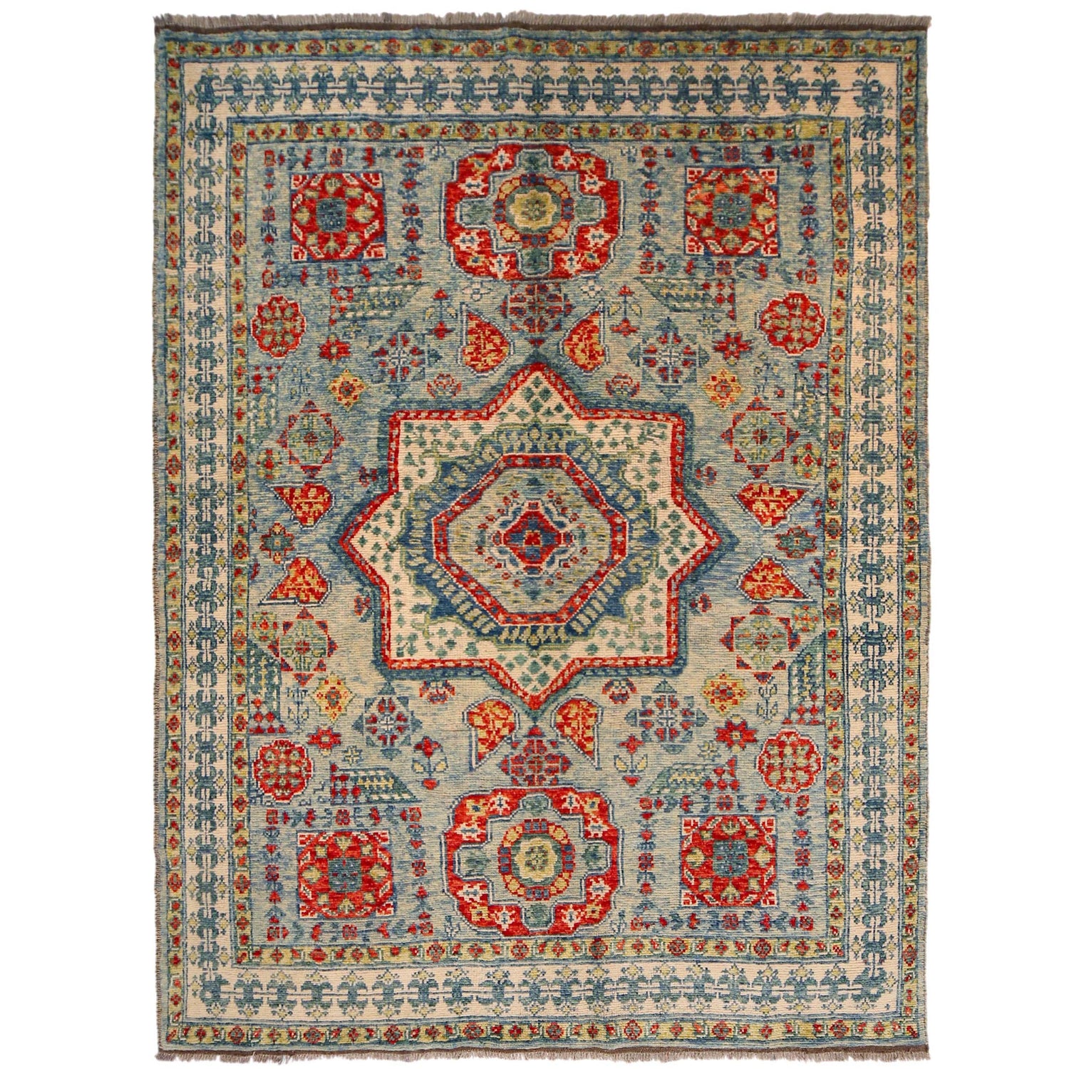 Hand Knotted Mamluk Rug 5' 9" x 7' 8" (ft) - No. P36351