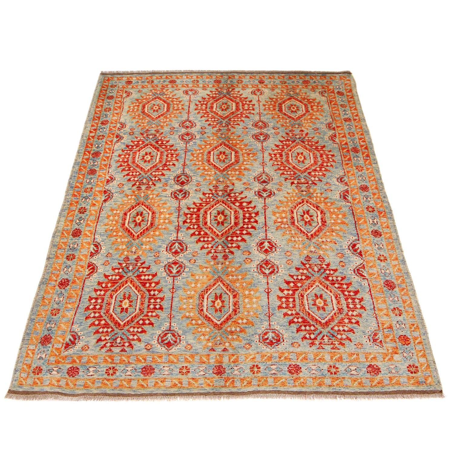 Hand Knotted Oushak Rug 5' 9" x 7' 8" (ft) - No. P36352