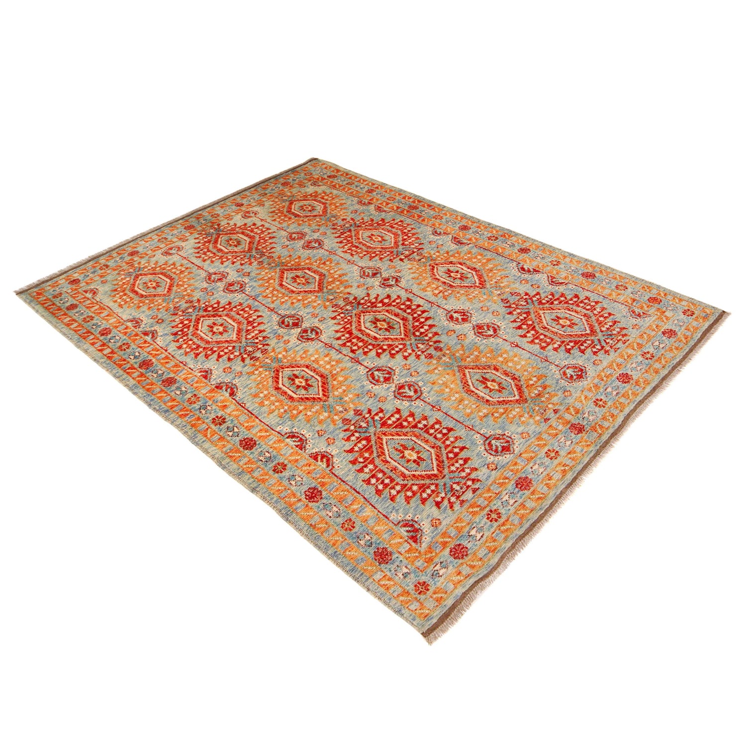 Hand Knotted Oushak Rug 5' 9" x 7' 8" (ft) - No. P36352