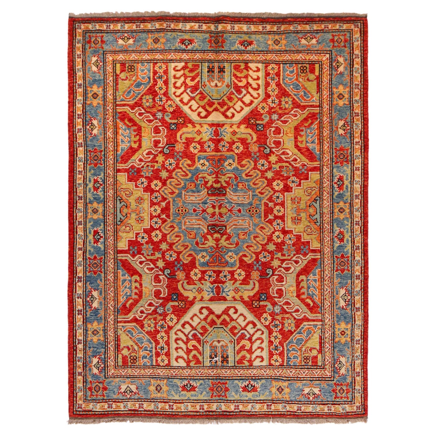 Hand Knotted Sherazi Rug 5' 1" x 6' 7" (ft) - No. P36353