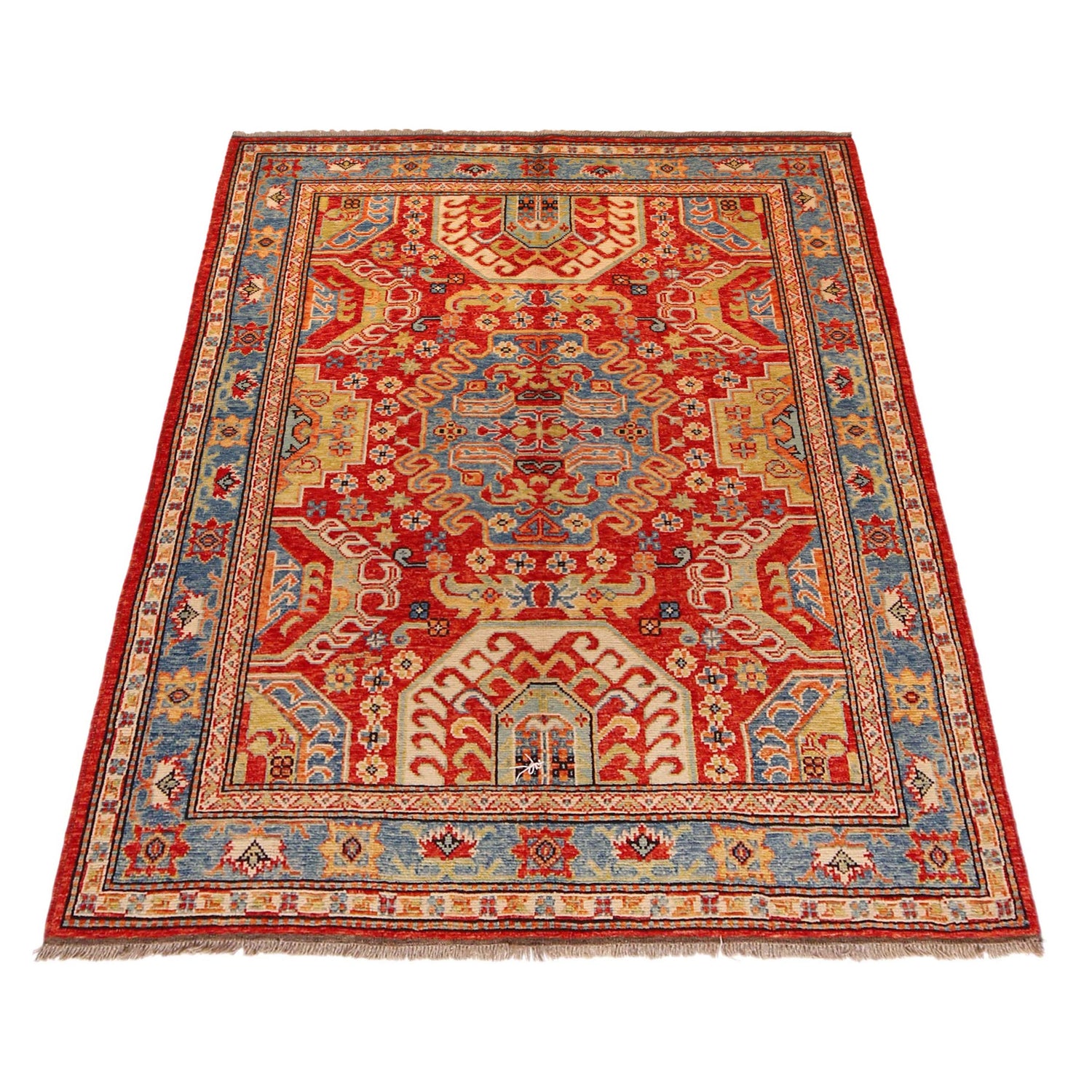 Hand Knotted Sherazi Rug 5' 1" x 6' 7" (ft) - No. P36353