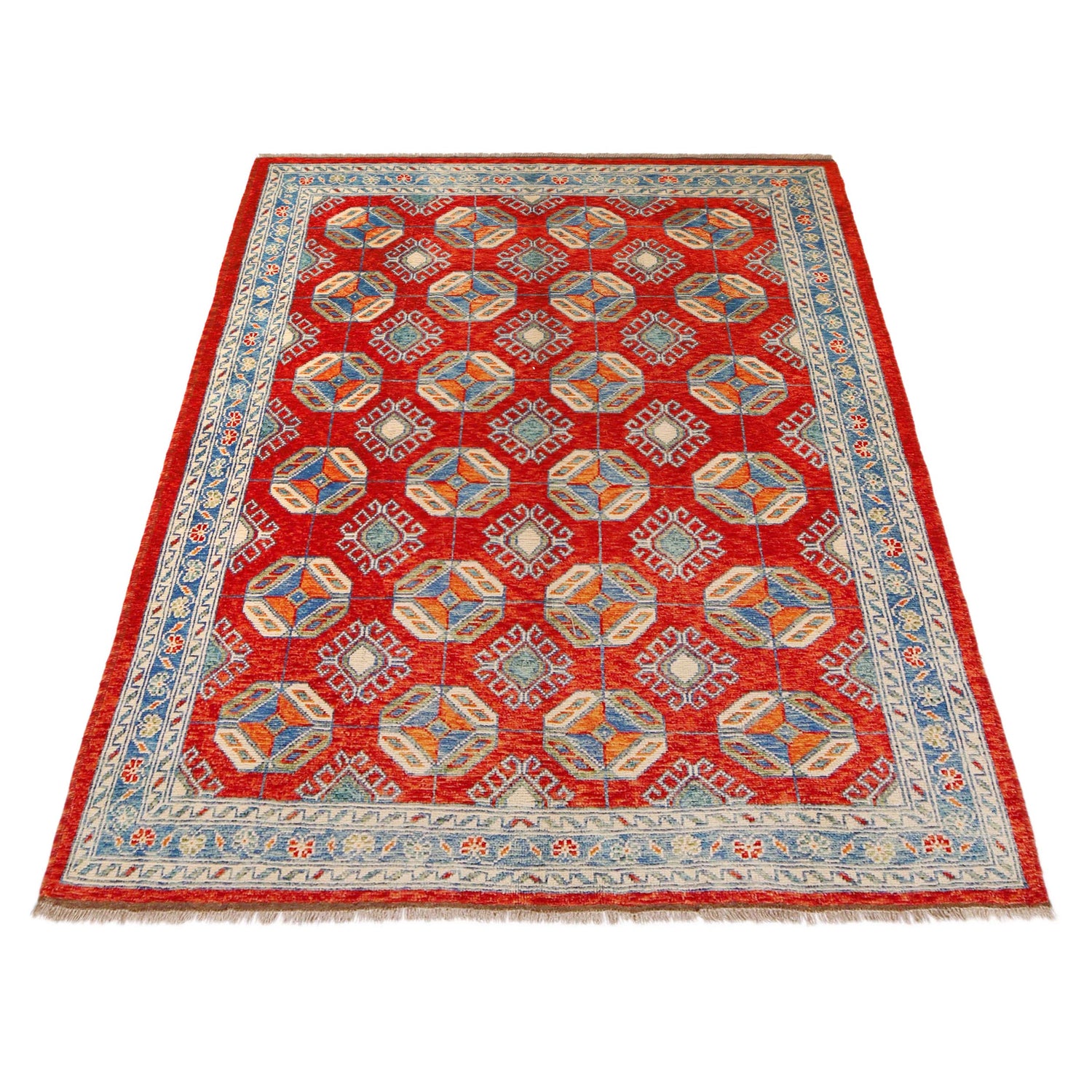 Oriental Bukhara Carpet 5' 10" x 7' 8" (ft) - No. P36354