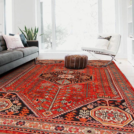 Hand Knotted Sherazi Rug 5' 9" x 7' 9" (ft) - No. P36355