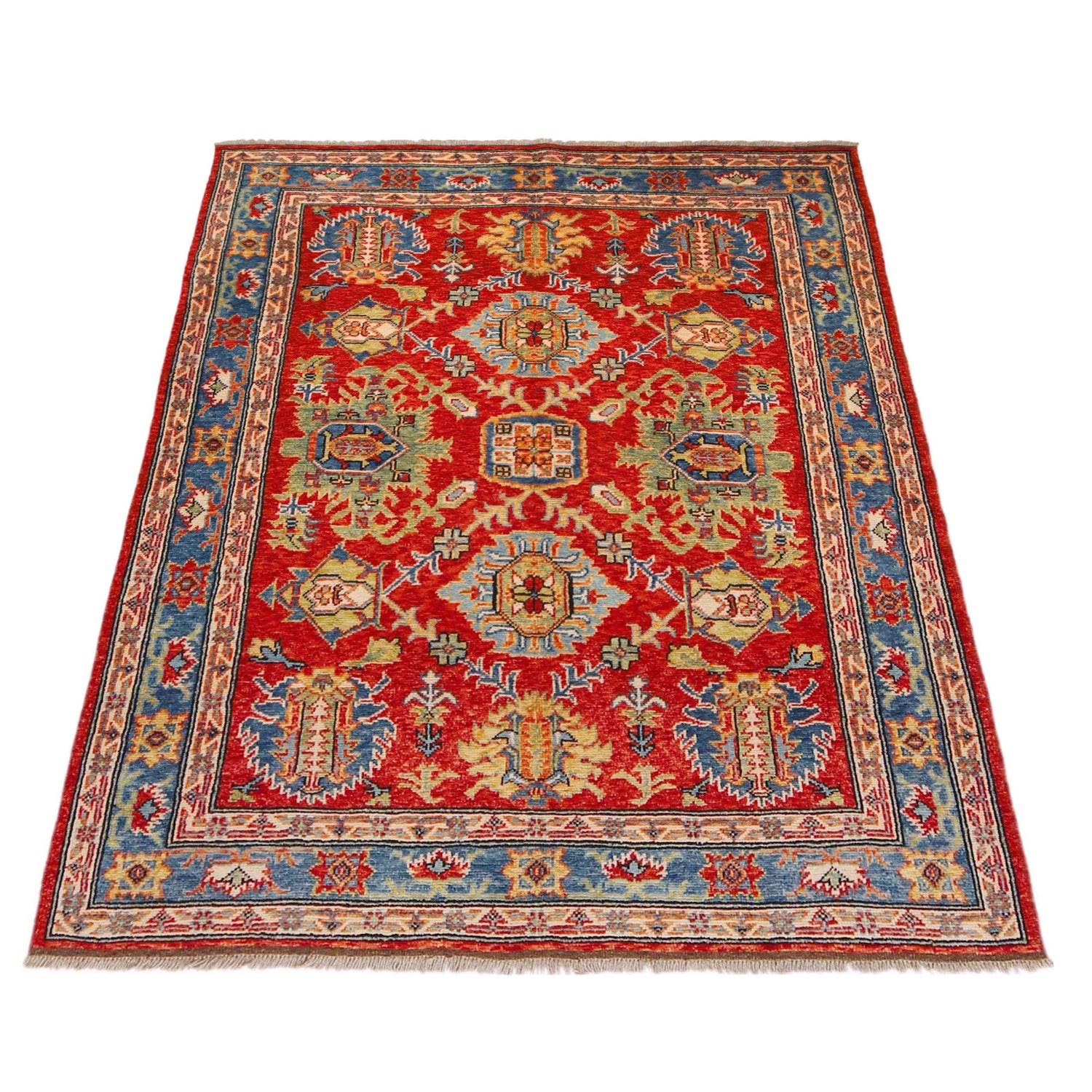 Red Color Modern Oushak Rug 4' 11" x 6' 6" (ft) - No. P36356
