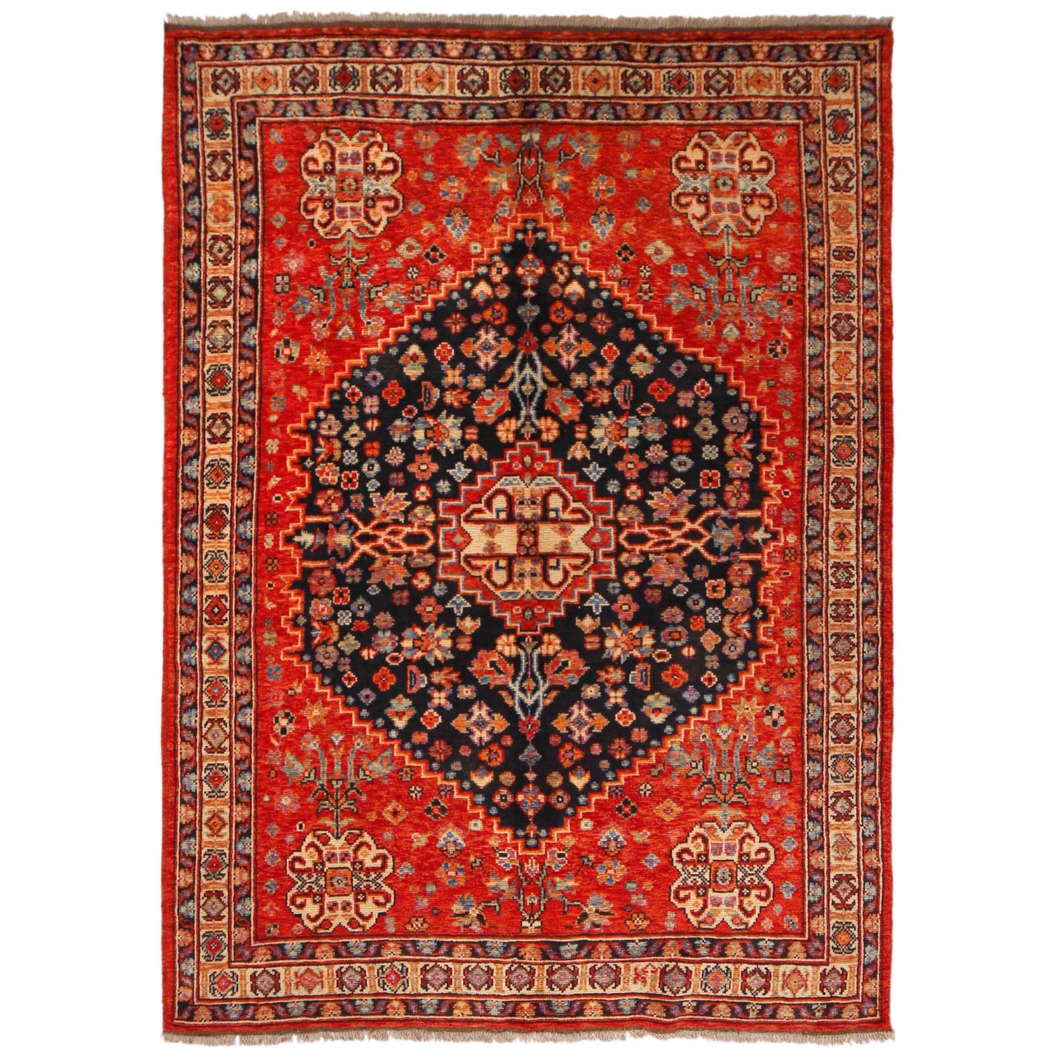Persian Shirazi Design Rug 5' 5" x 7' 9" (ft) - No. P36358