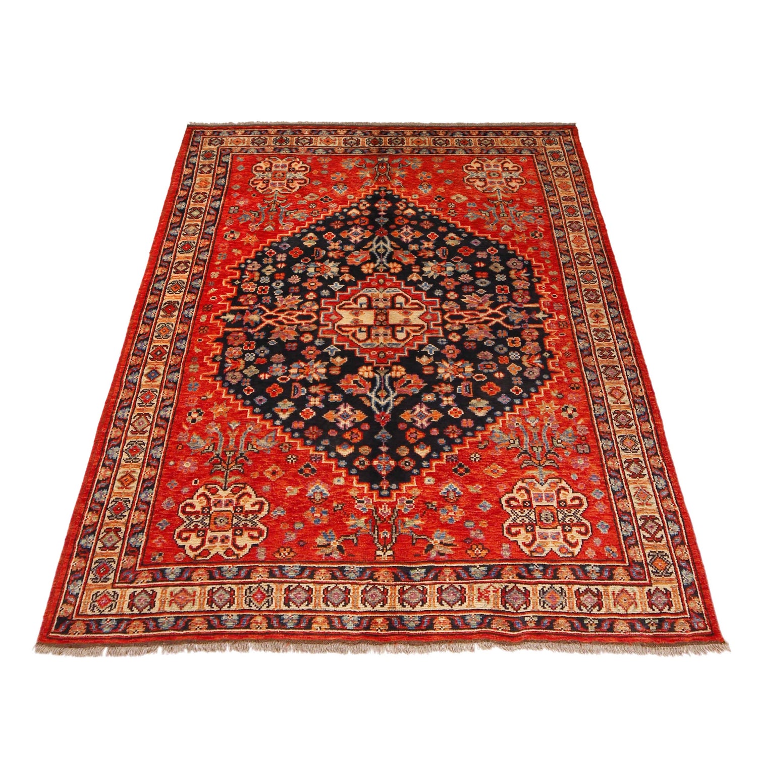 Persian Shirazi Design Rug 5' 5" x 7' 9" (ft) - No. P36358