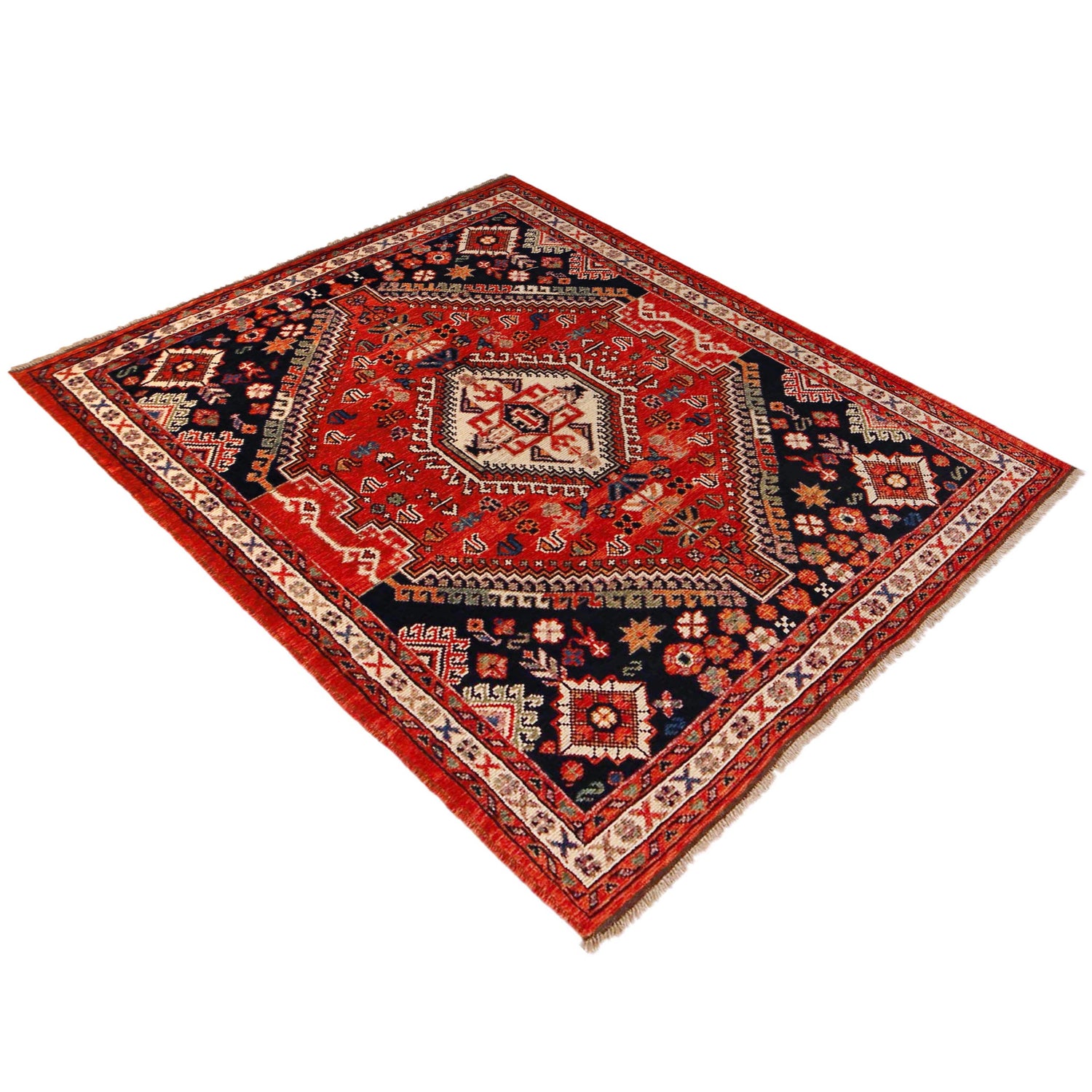 Persian Shirazi Design Rug 5' 1" x 6' 4" (ft) - No. P36361