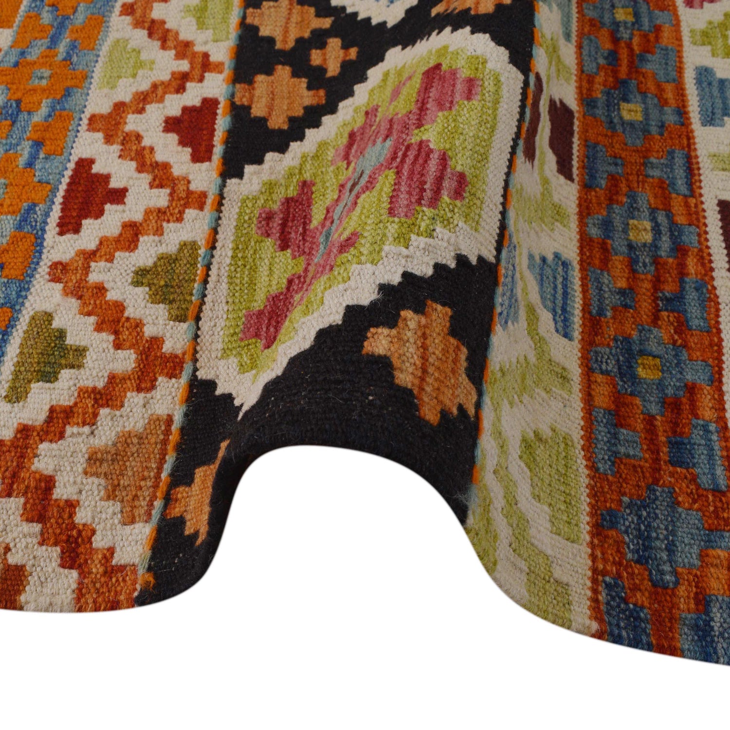 Handmade Vegetable Kilim 5' 11" x 7' 11" (ft) - No. P36364