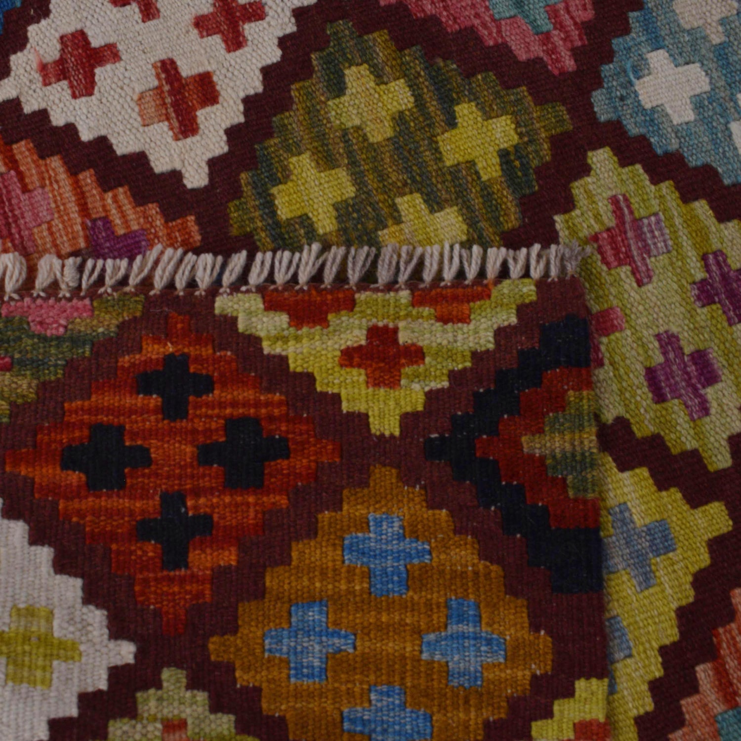 Handmade Vegetable Kelim 3' 3" x 4' 10" (ft) - No. P36369