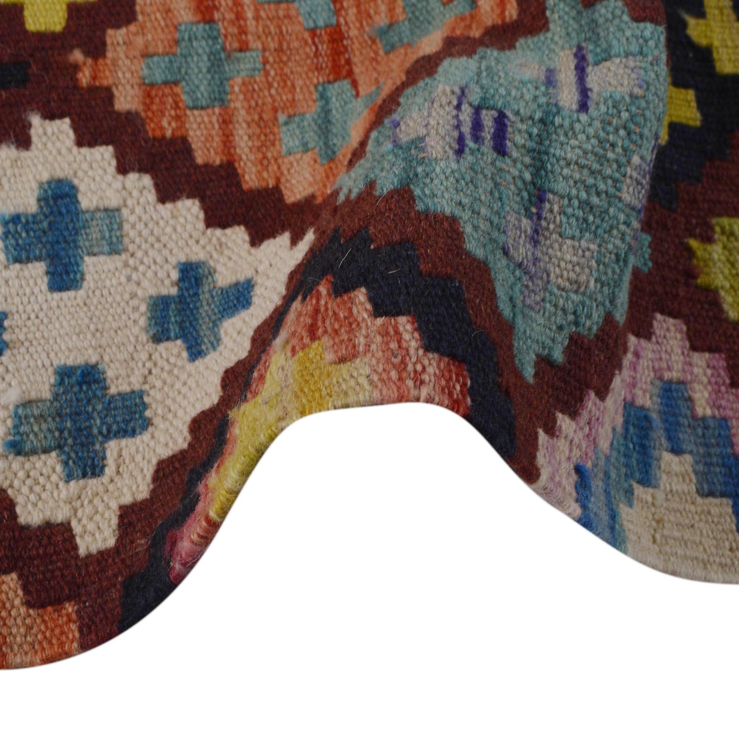 Handmade Vegetable Kelim 3' 3" x 4' 10" (ft) - No. P36369