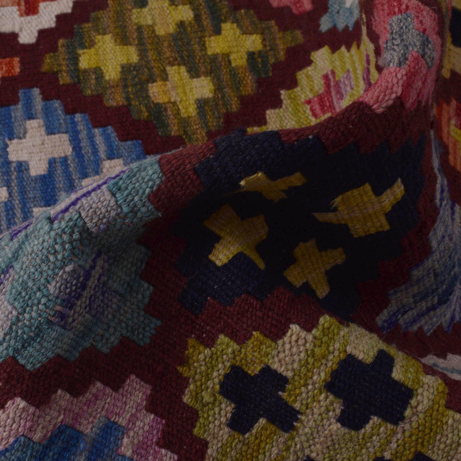 Handmade Vegetable Kelim 3' 3" x 4' 10" (ft) - No. P36369