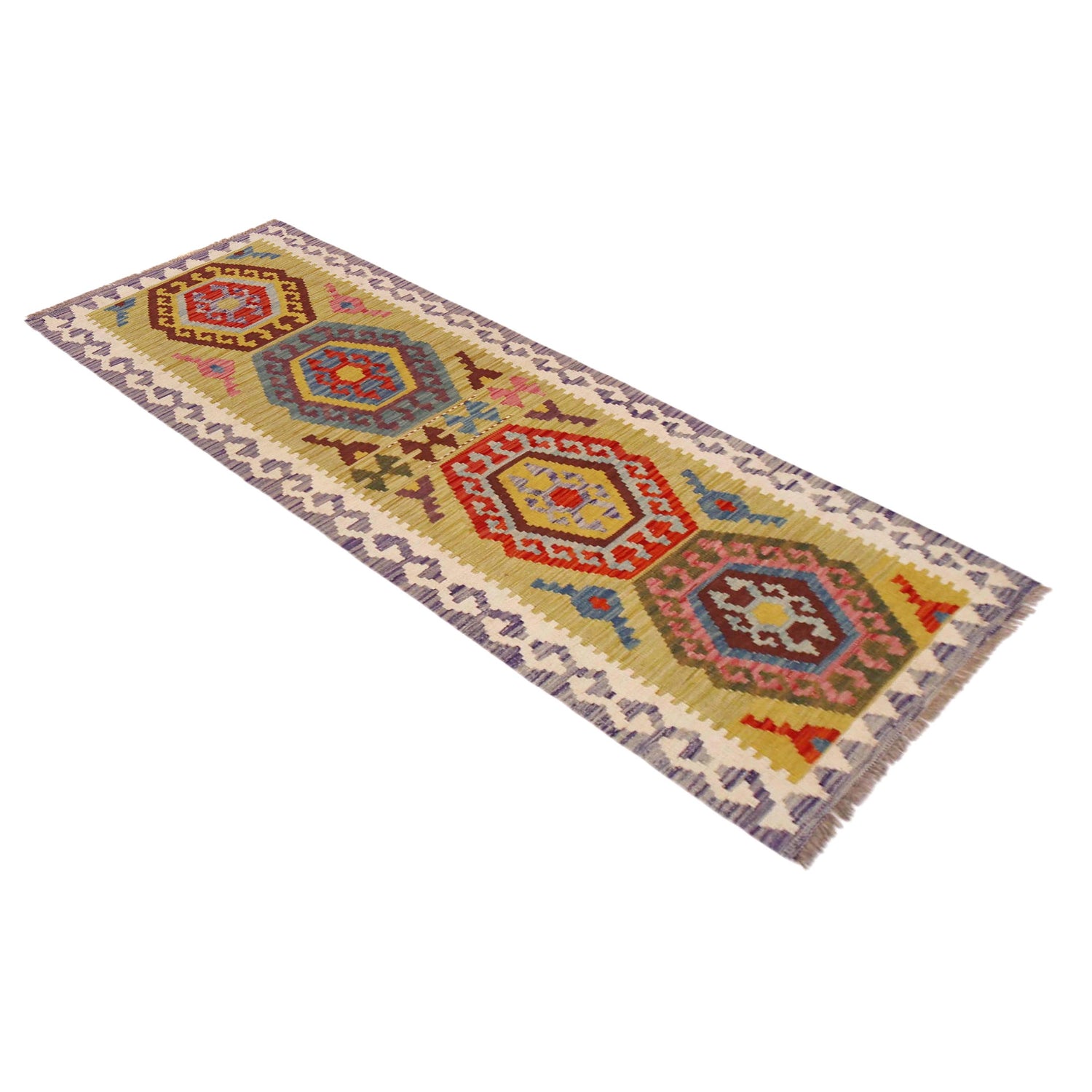 Vegetable Kelim Runner 2' 2" x 6' 7" (ft)- No. P36370