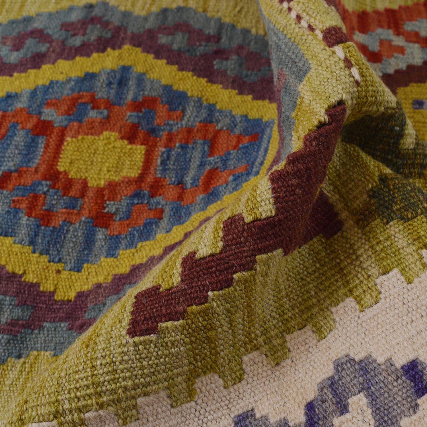 Vegetable Kelim Runner 2' 2" x 6' 7" (ft)- No. P36370