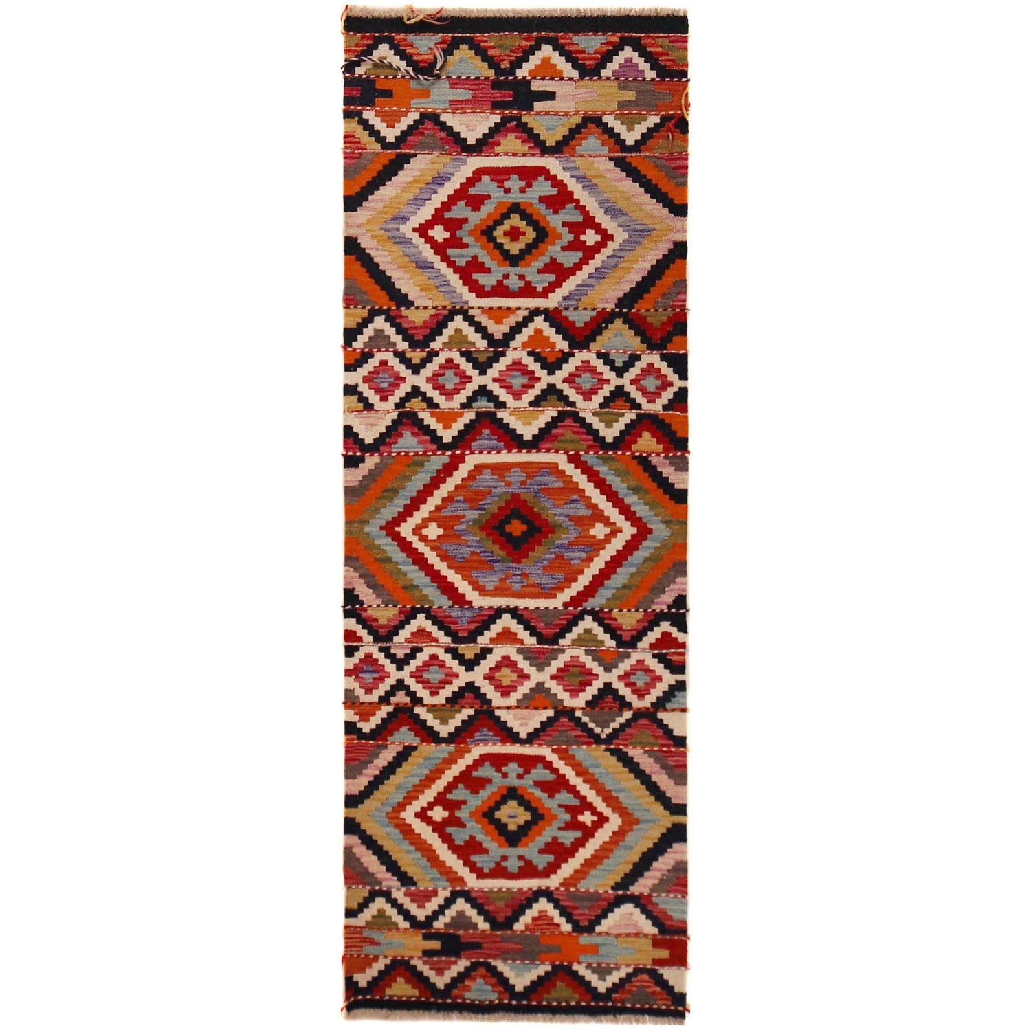 Vegetable Kelim Runner 2' 2" x 6' 7" (ft)- No. P36374