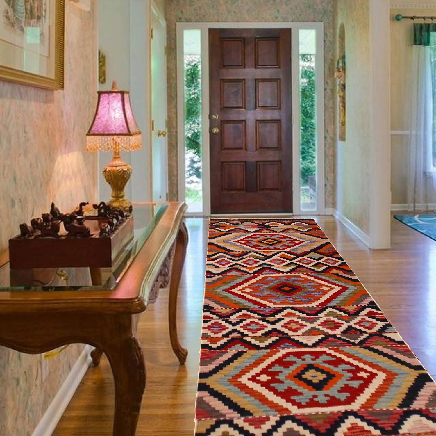 Vegetable Kelim Runner 2' 2" x 6' 7" (ft)- No. P36374