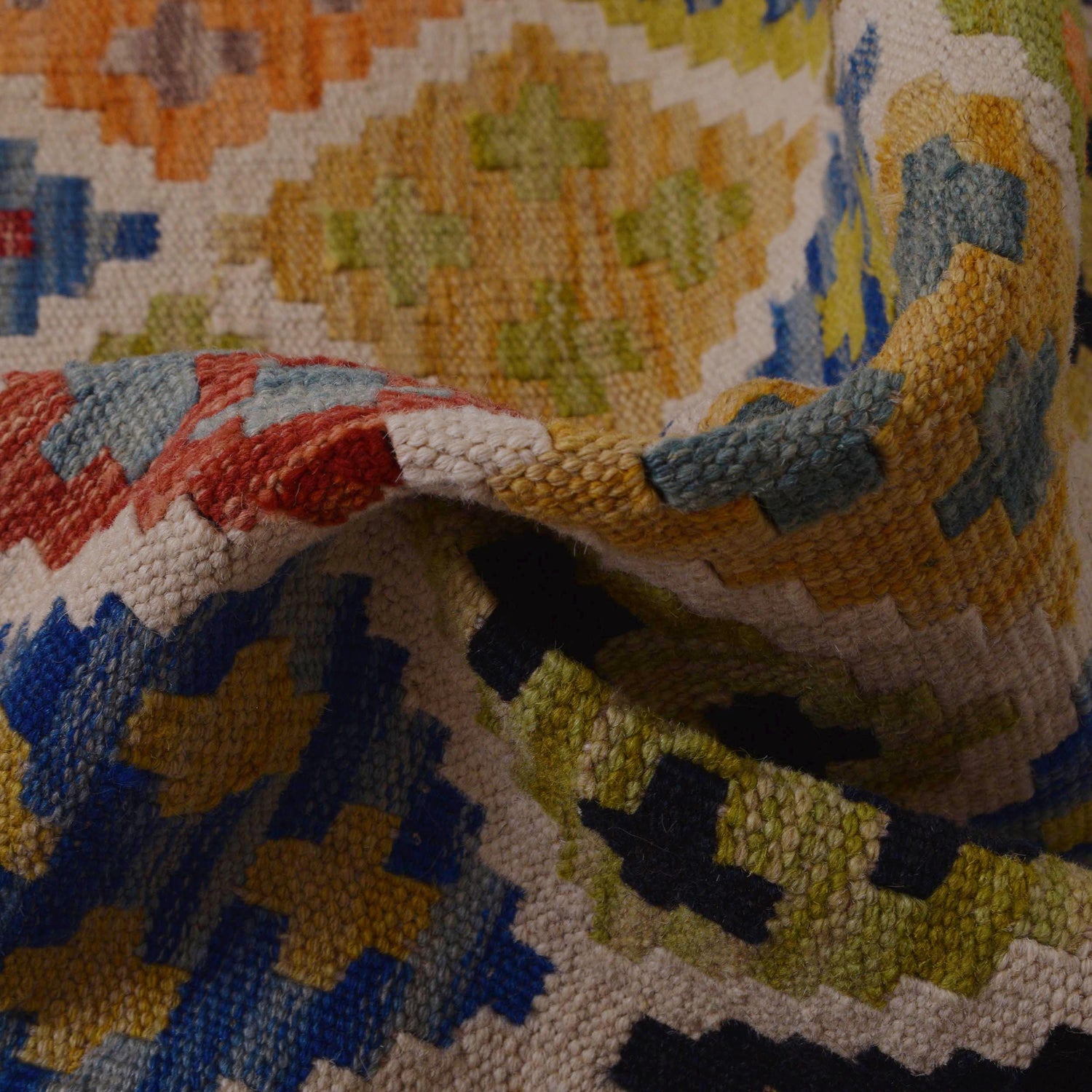 Handmade Vegetable Kilim 4' 3" x 5' 9" (ft) - No. P36376