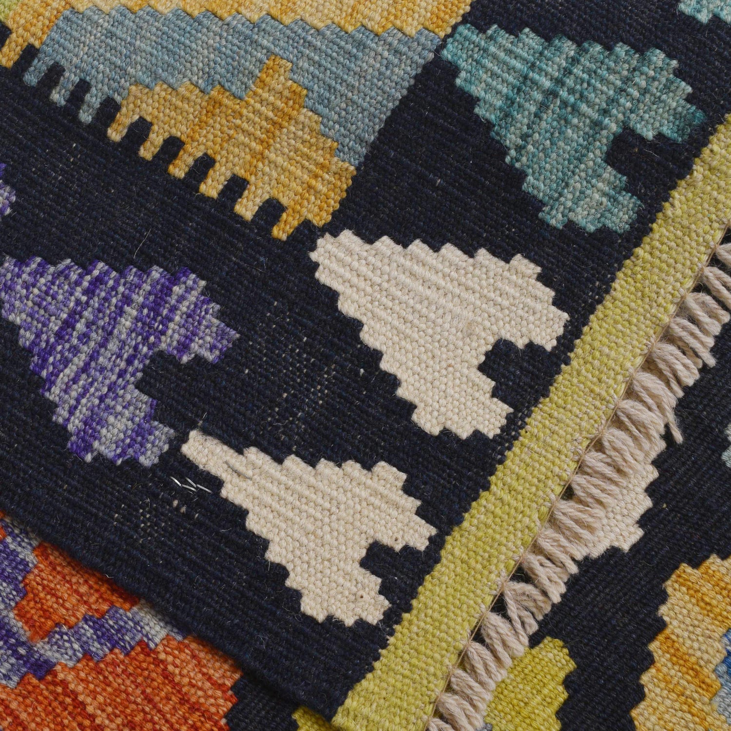 Handmade Vegetable Kilim 5' 2" x 6' 8" (ft) - No. P36378