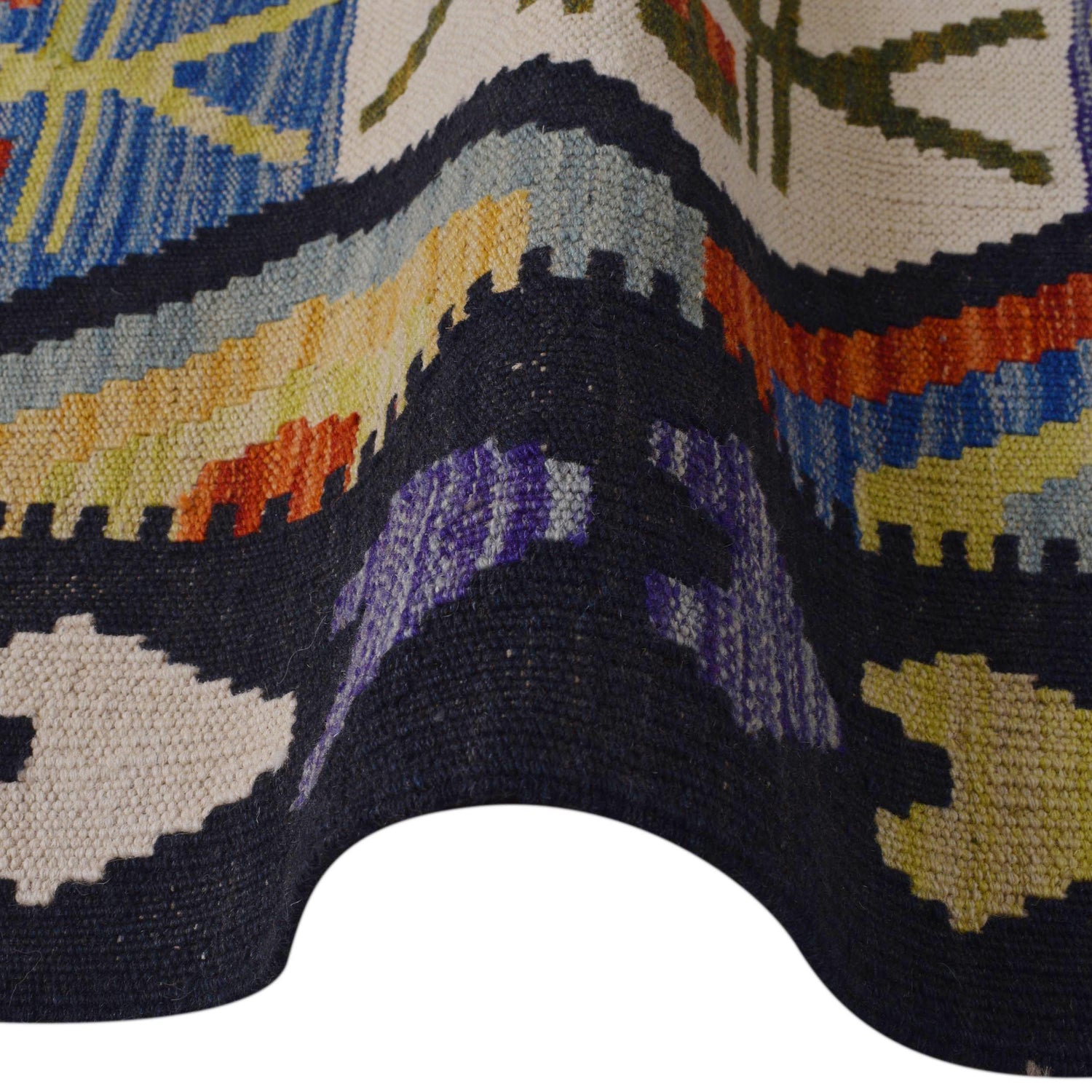 Handmade Vegetable Kilim 5' 2" x 6' 8" (ft) - No. P36378