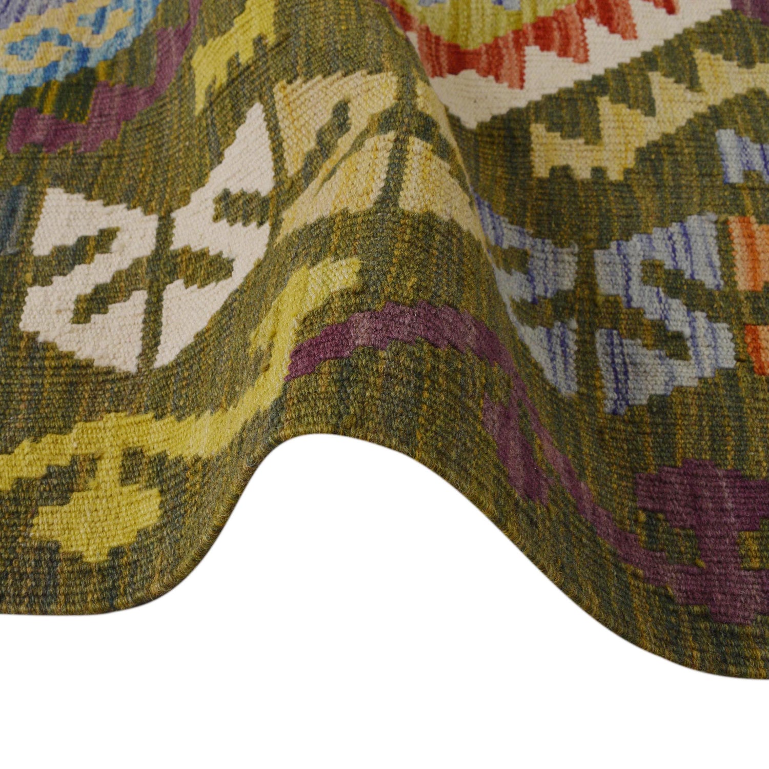 Handmade Vegetable Kelim 5' 9" x 7' 11" (ft) - No. P36380