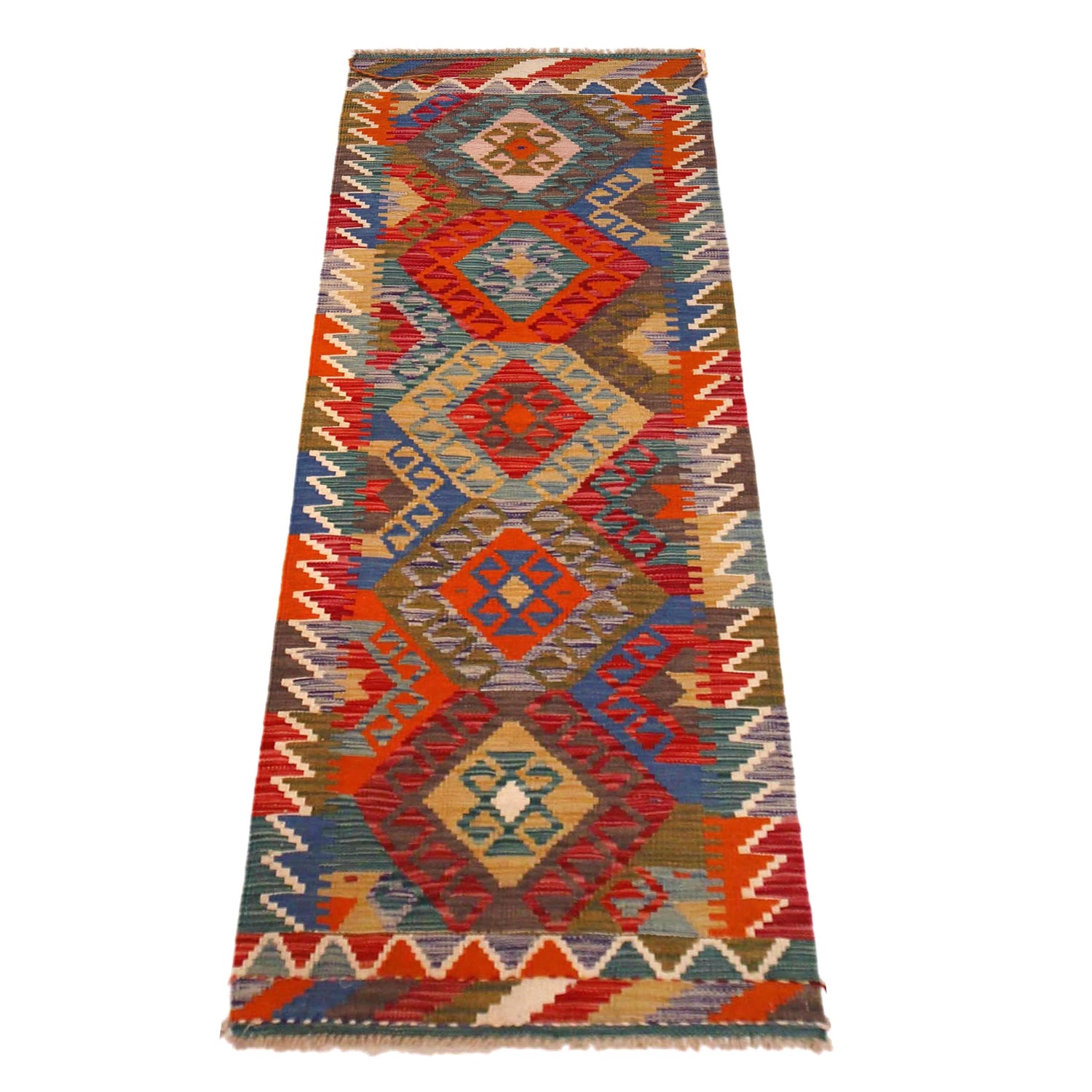 Vegetable Kilim Runner 2' 1" x 6' 9" (ft)- No. P36385
