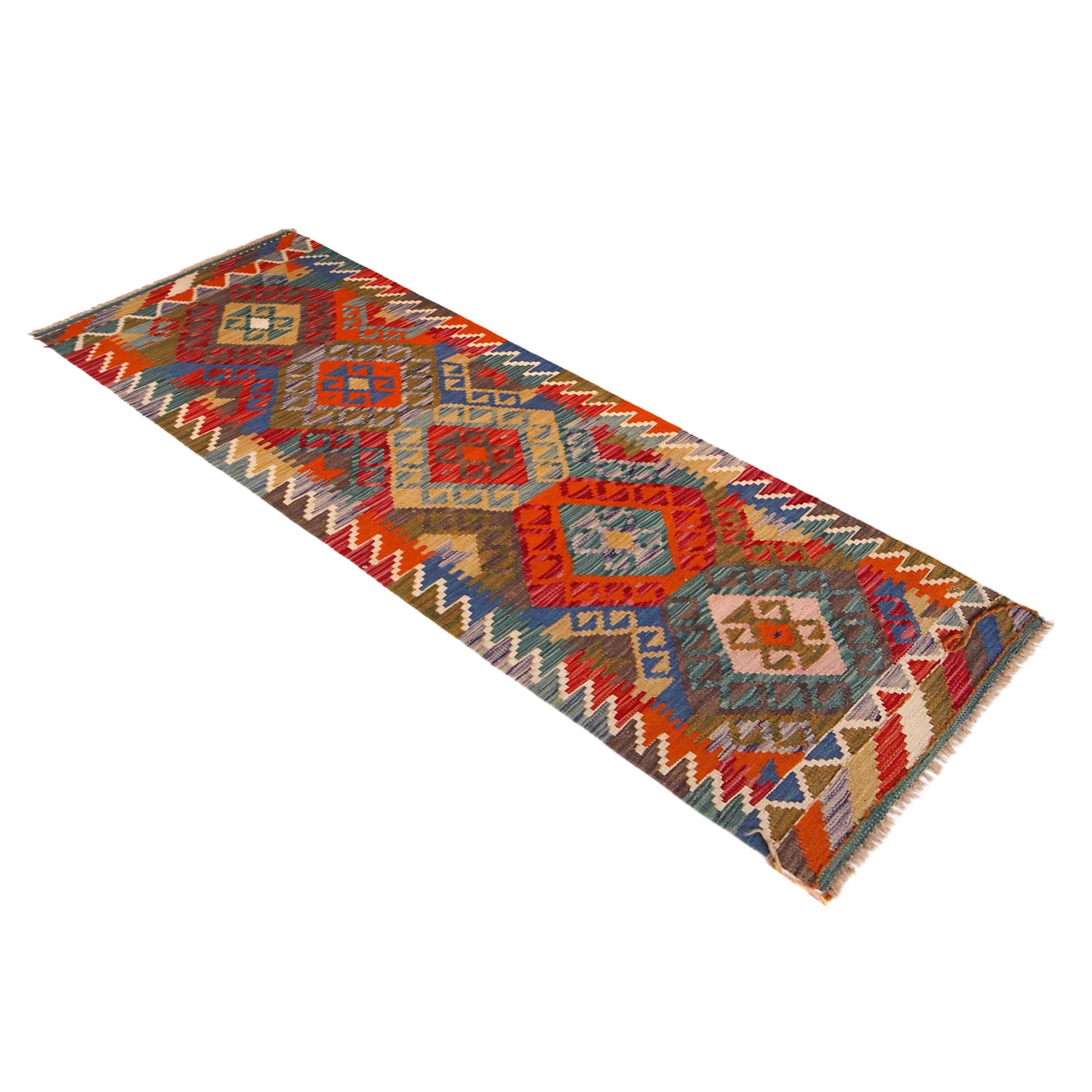 Vegetable Kilim Runner 2' 1" x 6' 9" (ft)- No. P36385