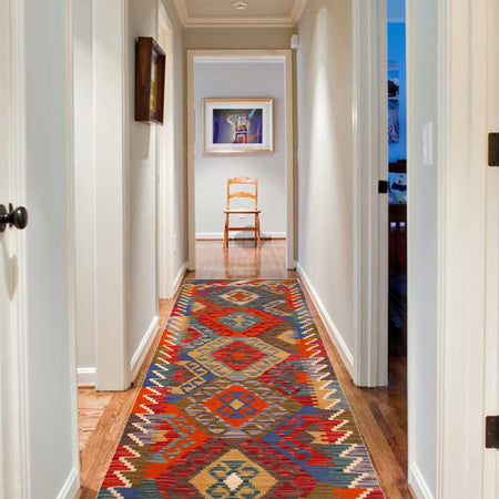 Vegetable Kilim Runner 2' 1" x 6' 9" (ft)- No. P36385