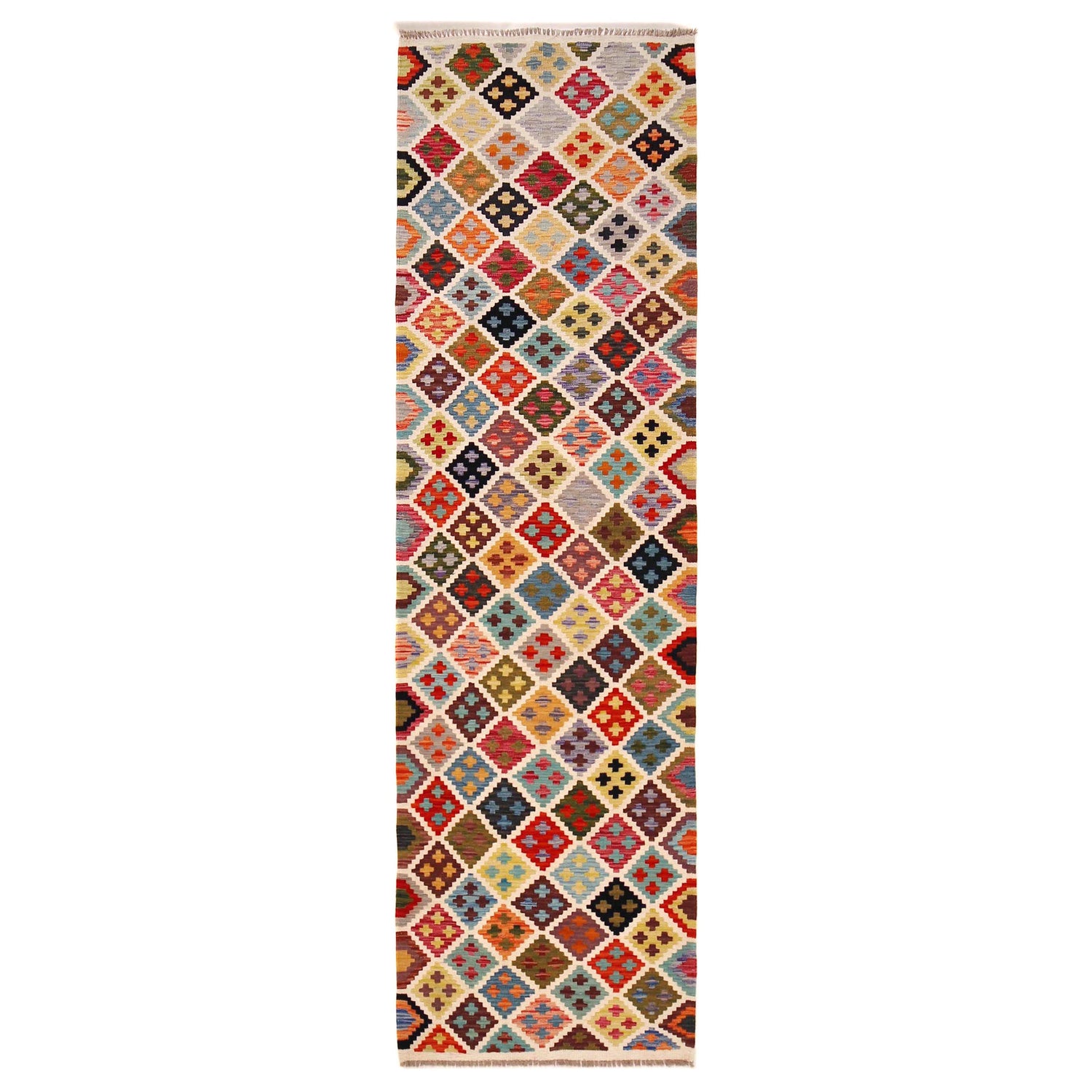 Vegetable Kelim Runner 2' 8" x 9' 7" (ft) - No. P36387