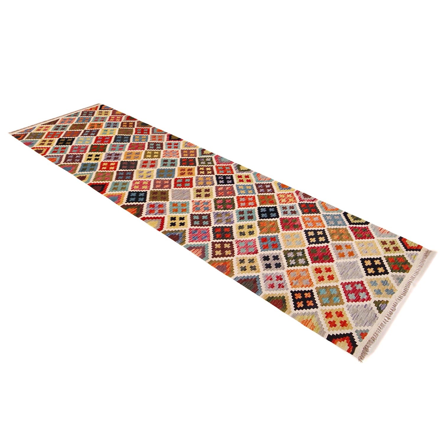 Vegetable Kelim Runner 2' 8" x 9' 7" (ft) - No. P36387