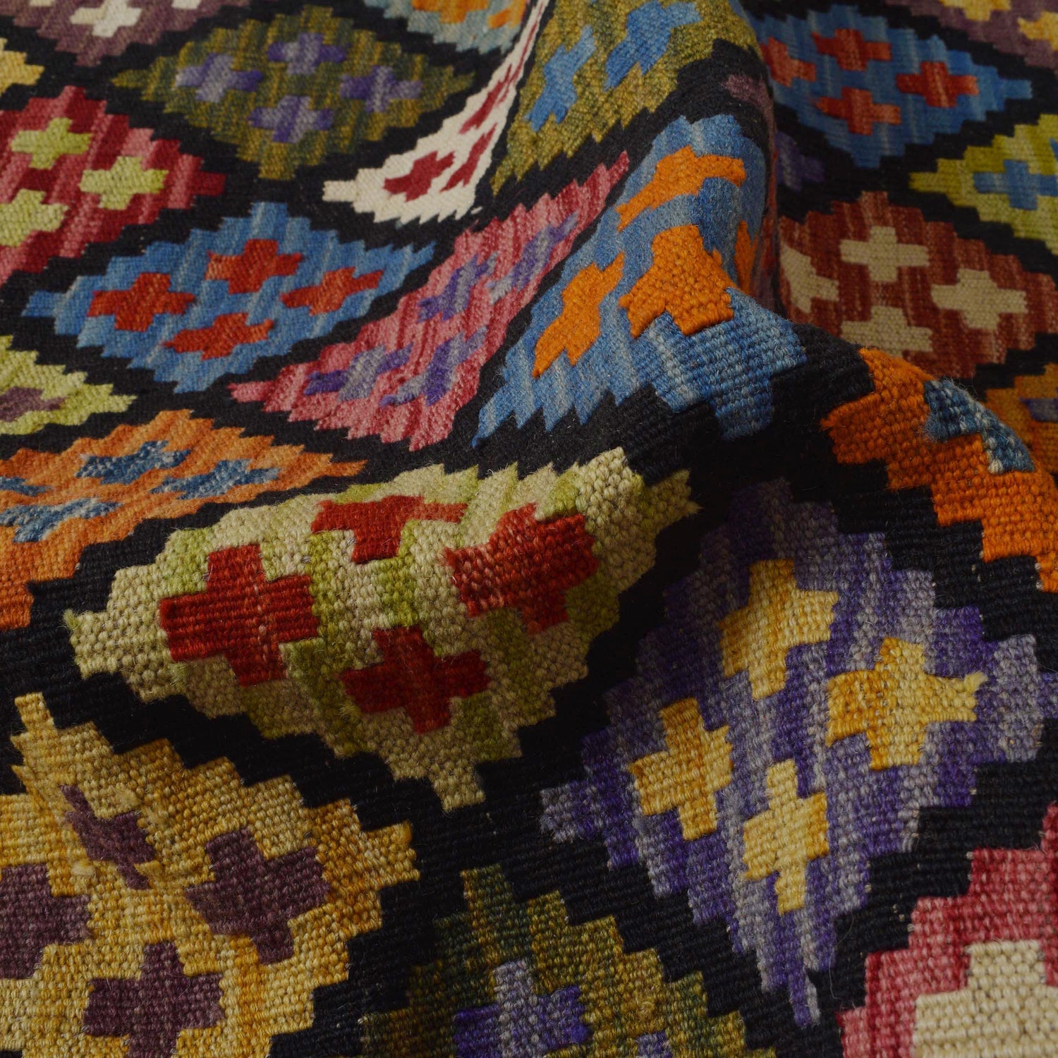 Handmade Vegetable Kilim 3' 4" x 5" 0" (ft) - No. P36391