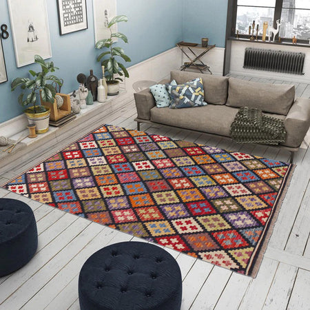 Handmade Vegetable Kilim 3' 4" x 5" 0" (ft) - No. P36391