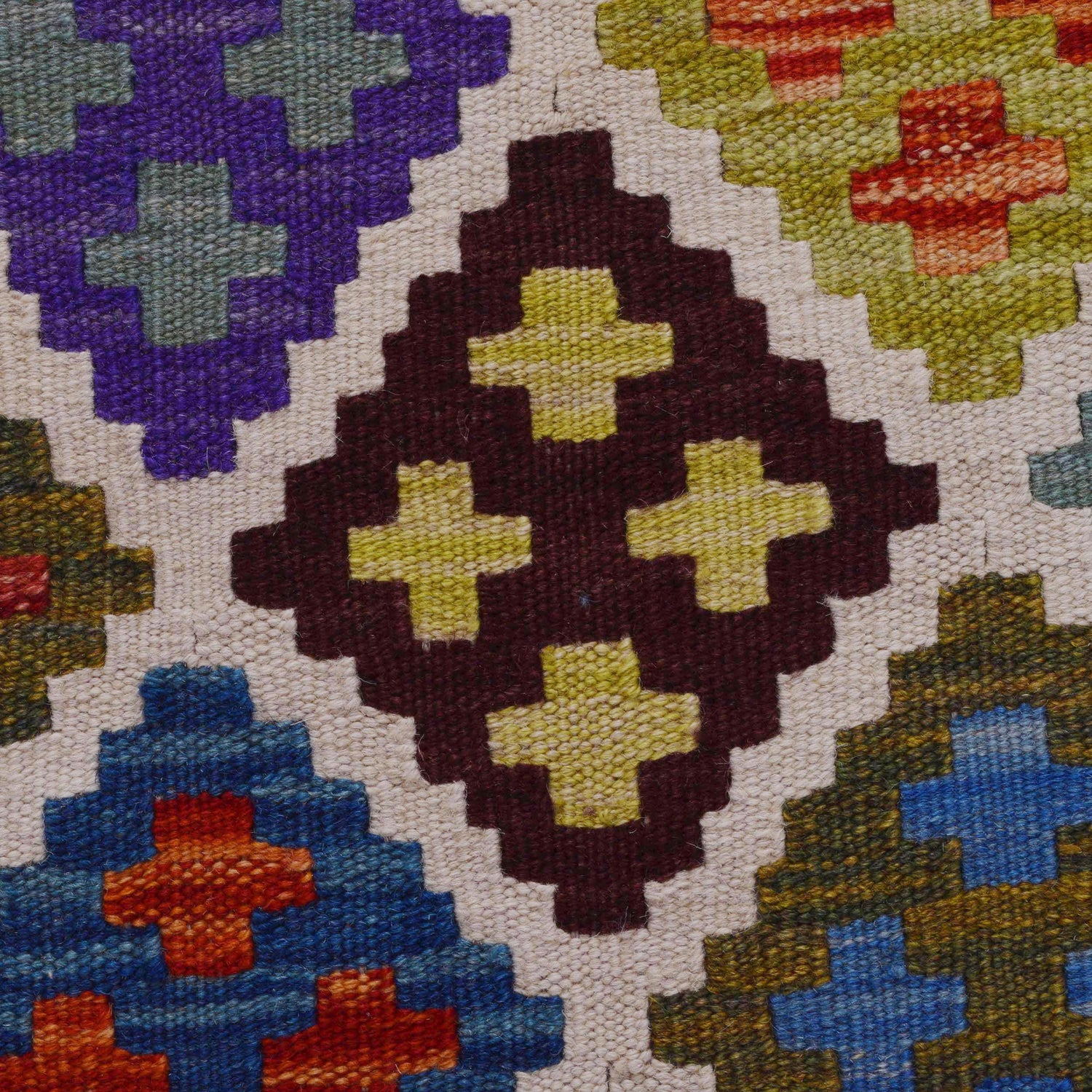 Handmade Vegetable Kilim 3' 3" x 4" 11" (ft) - No. P36393