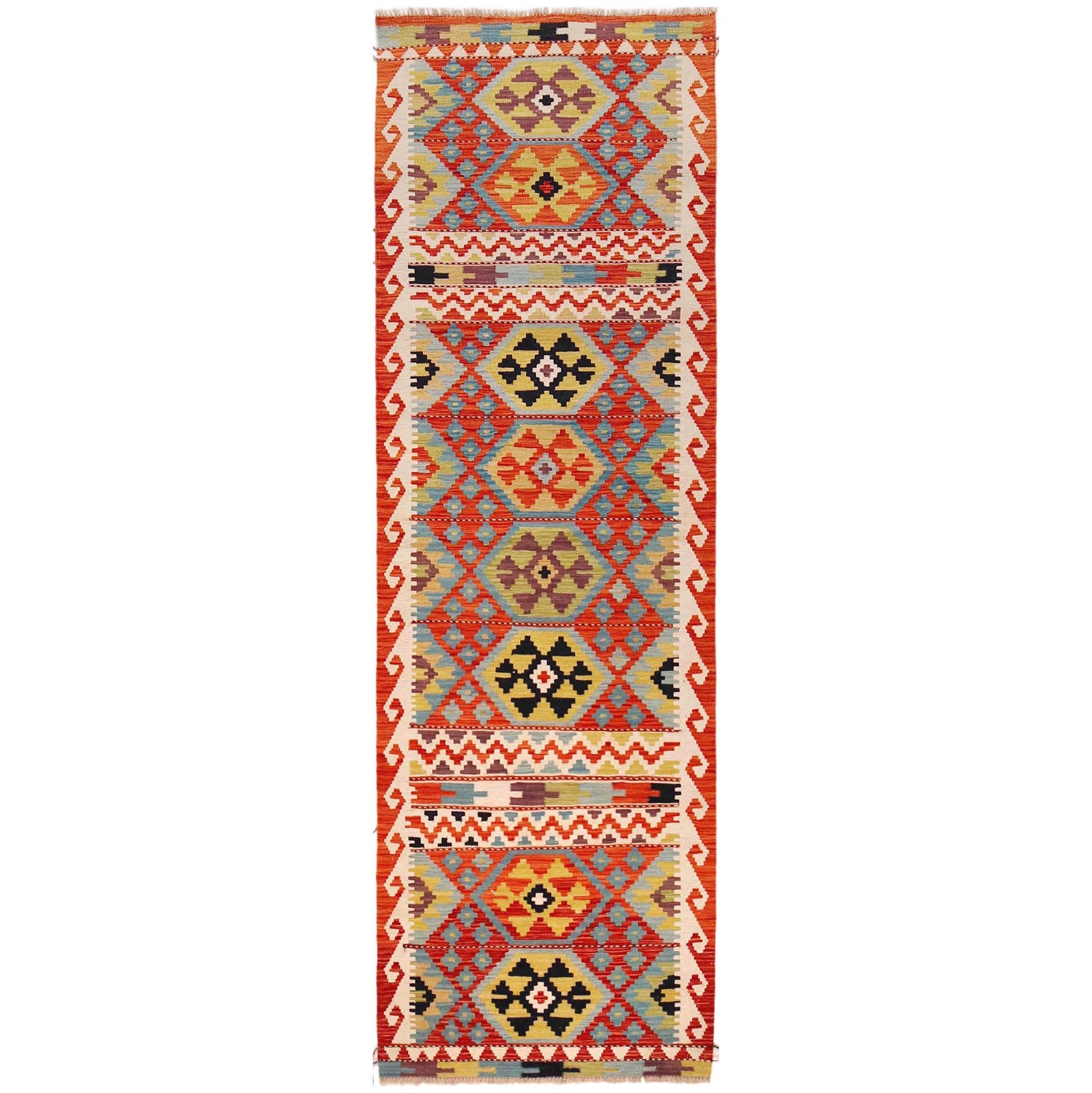 Vegetable Kelim Runner 2' 10" x 9' 9" (ft) - No. P36394