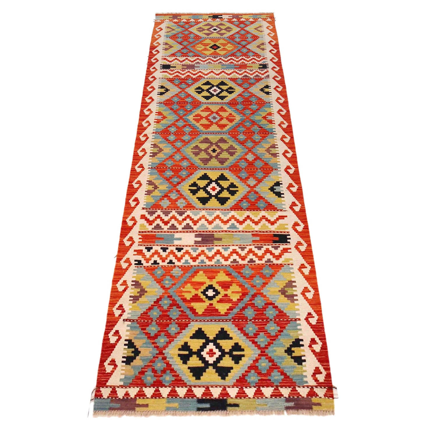 Vegetable Kelim Runner 2' 10" x 9' 9" (ft) - No. P36394